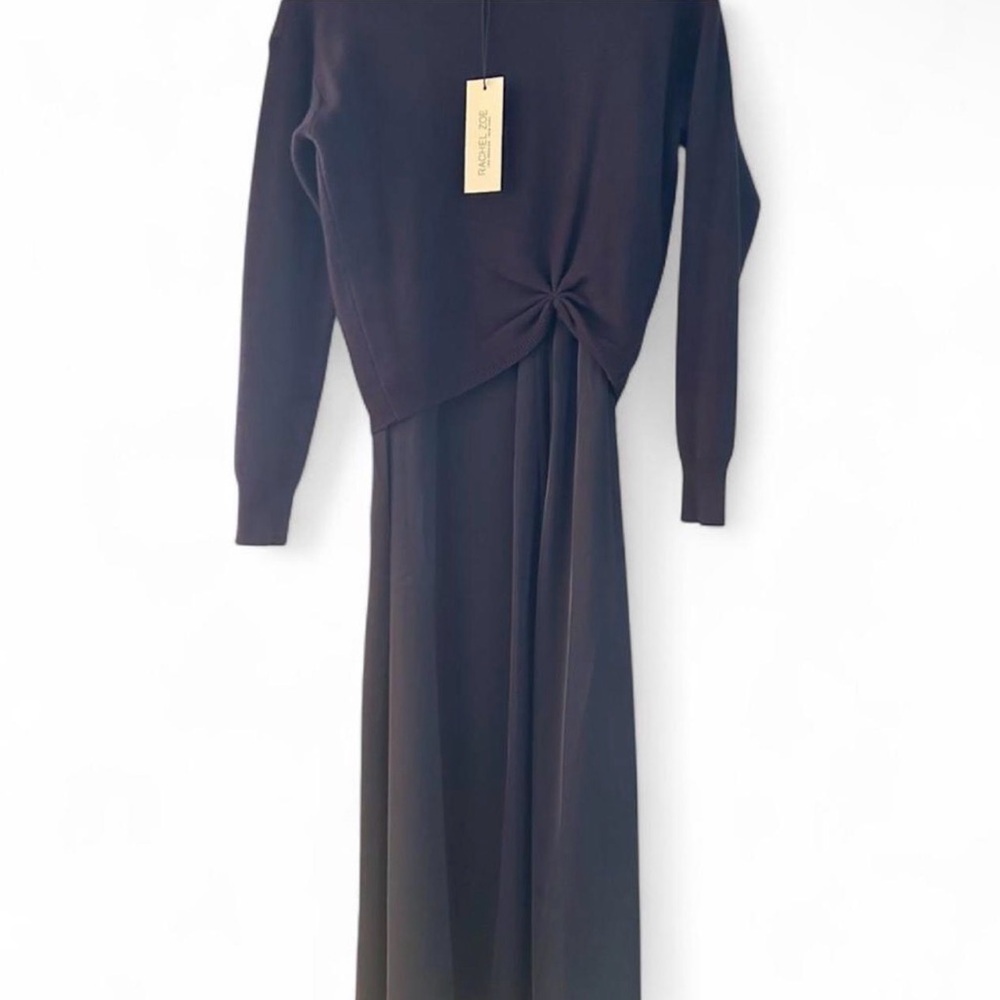 Rachel Zoe Navy Blue sweater and maxi dress set